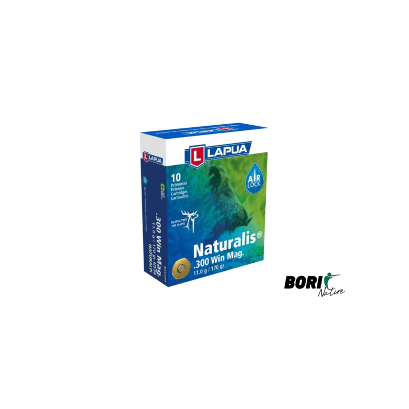 Munición LAPUA cal. 300 Win Mag NATURALIS 170gr