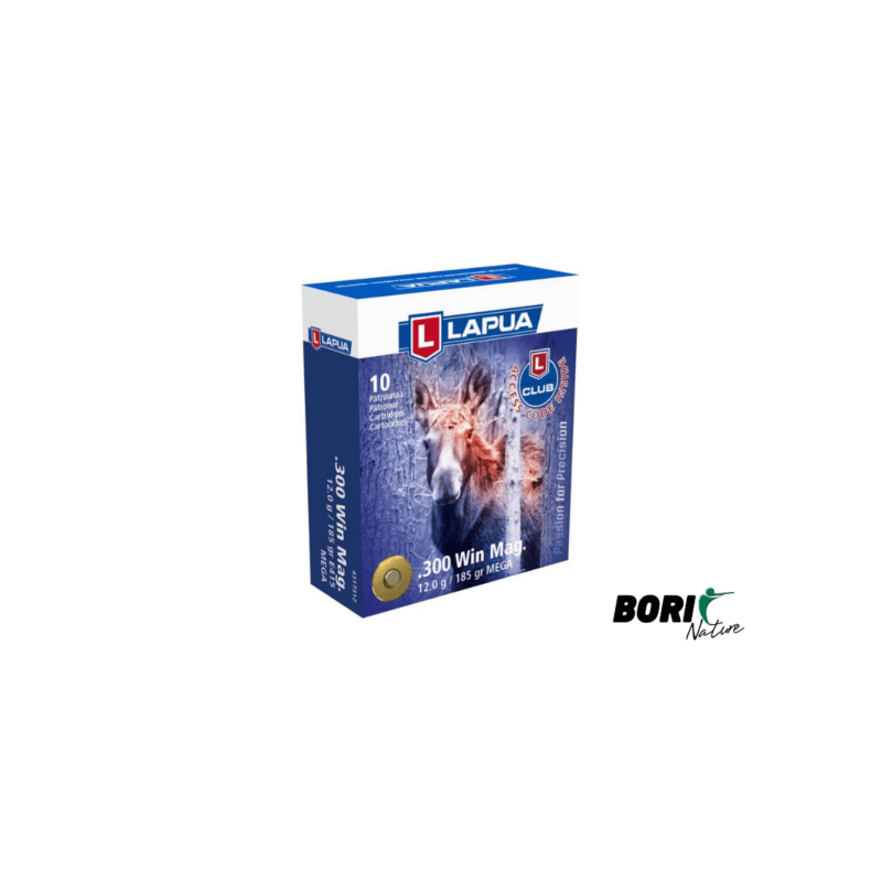 Munición LAPUA cal. 300 Win Mag MEGA 185gr